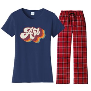 Art Teacher Back To School Women's Flannel Pajama Set