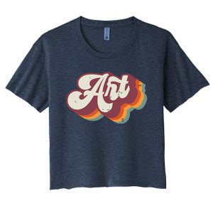 Art Teacher Back To School Women's Crop Top Tee