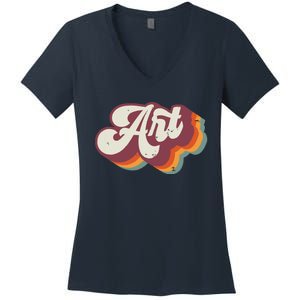 Art Teacher Back To School Women's V-Neck T-Shirt