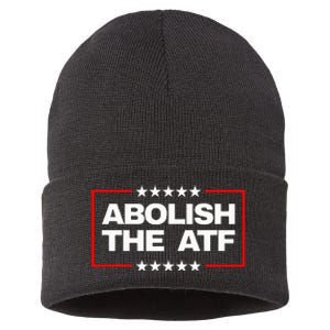 Abolish The Bureau Of Alcohol Tobacco And Firearms Sustainable Knit Beanie