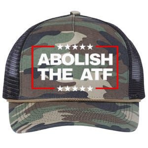 Abolish The Bureau Of Alcohol Tobacco And Firearms Retro Rope Trucker Hat Cap