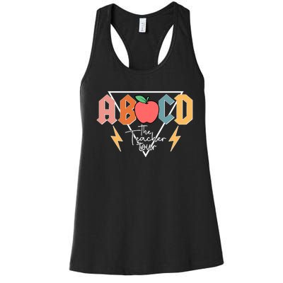 Abcd Teacher Back To School Women's Racerback Tank