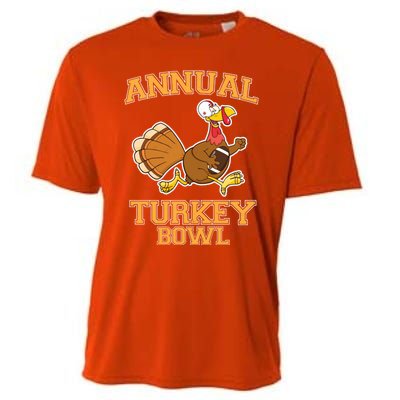 Annual Turkey Bowl Football Sport Lover Funny Thanksgiving Cute Gift Cooling Performance Crew T-Shirt