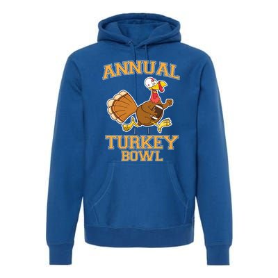 Annual Turkey Bowl Football Sport Lover Funny Thanksgiving Cute Gift Premium Hoodie