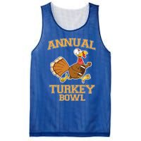 Annual Turkey Bowl Football Sport Lover Funny Thanksgiving Cute Gift Mesh Reversible Basketball Jersey Tank