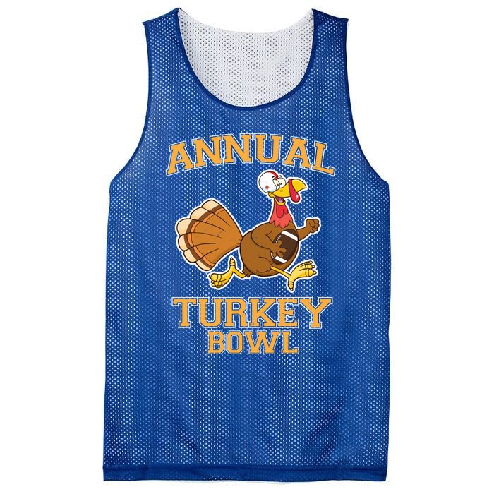 Annual Turkey Bowl Football Sport Lover Funny Thanksgiving Cute Gift Mesh Reversible Basketball Jersey Tank