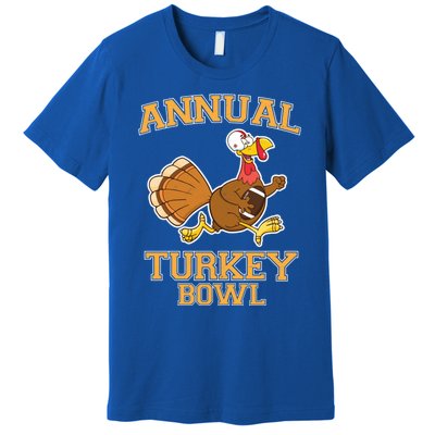 Annual Turkey Bowl Football Sport Lover Funny Thanksgiving Cute Gift Premium T-Shirt