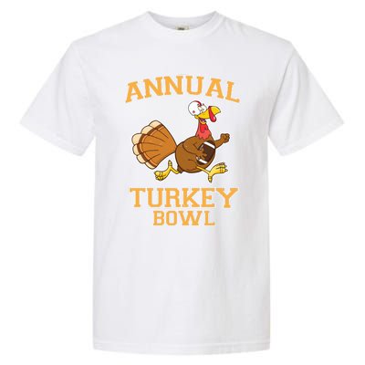 Annual Turkey Bowl Football Sport Lover Funny Thanksgiving Cute Gift Garment-Dyed Heavyweight T-Shirt