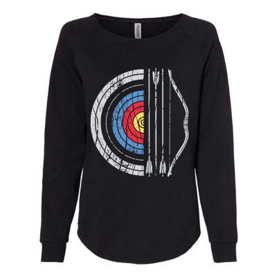 Archery Target Bow And Arrow Archer Retro Vintage Men Women Womens California Wash Sweatshirt