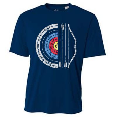 Archery Target Bow And Arrow Archer Retro Vintage Men Women Cooling Performance Crew T-Shirt