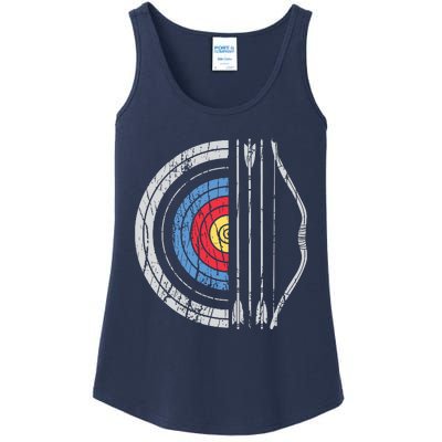 Archery Target Bow And Arrow Archer Retro Vintage Men Women Ladies Essential Tank