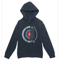 Archery Target Bow And Arrow Archer Retro Vintage Men Women Urban Pullover Hoodie