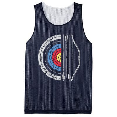 Archery Target Bow And Arrow Archer Retro Vintage Men Women Mesh Reversible Basketball Jersey Tank