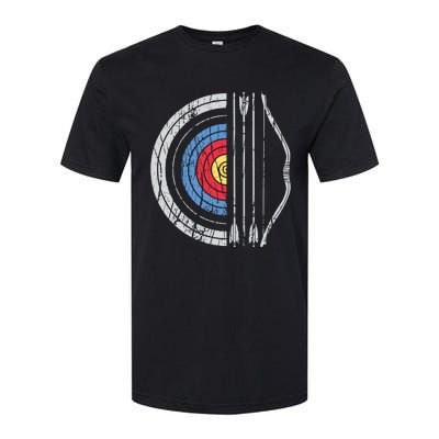 Archery Target Bow And Arrow Archer Retro Vintage Men Women Softstyle® CVC T-Shirt