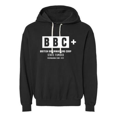 Andrew Tate Bbc British Brainwashing Corp State Funded Garment-Dyed Fleece Hoodie