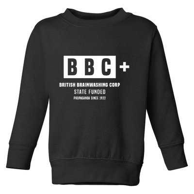 Andrew Tate Bbc British Brainwashing Corp State Funded Toddler Sweatshirt