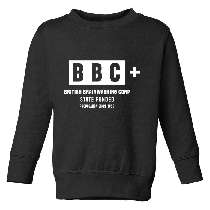 Andrew Tate Bbc British Brainwashing Corp State Funded Toddler Sweatshirt