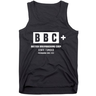 Andrew Tate Bbc British Brainwashing Corp State Funded Tank Top