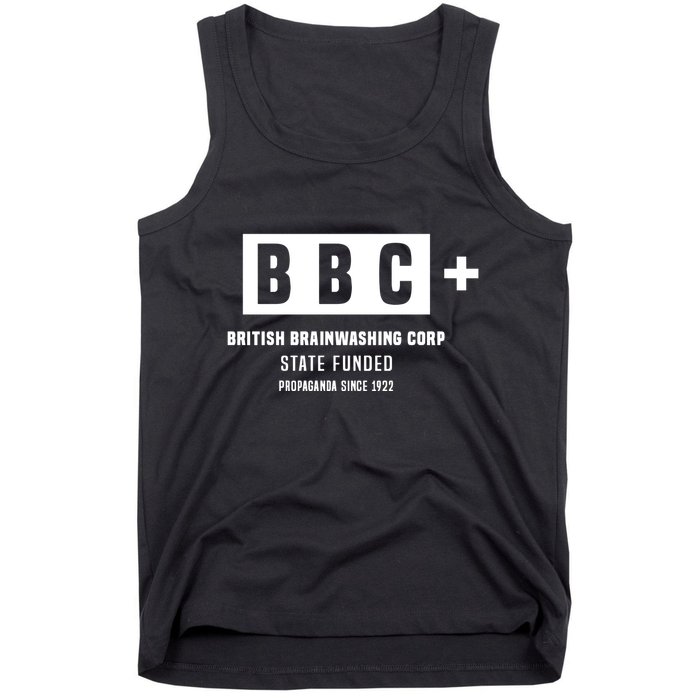 Andrew Tate Bbc British Brainwashing Corp State Funded Tank Top