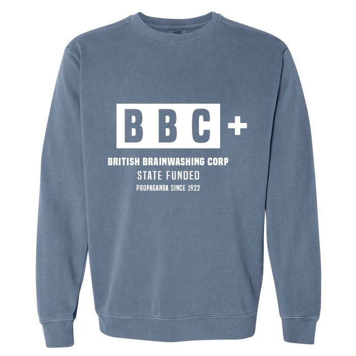 Andrew Tate Bbc British Brainwashing Corp State Funded Garment-Dyed Sweatshirt