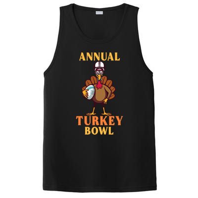 Annual Turkey Bowl Funny Thanksgiving Turkey Day Football Great Gift PosiCharge Competitor Tank