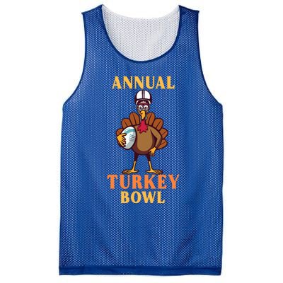 Annual Turkey Bowl Funny Thanksgiving Turkey Day Football Great Gift Mesh Reversible Basketball Jersey Tank