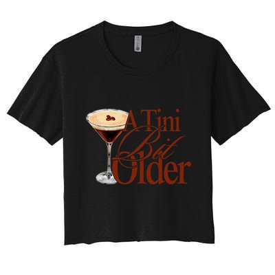 A Tini Bit Older Espresso Martini Crop Top