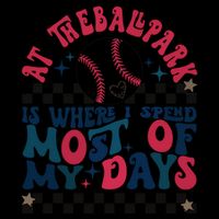 At The Ballpark Is Where I Spend Most Of My Days 16oz Travel Tumbler