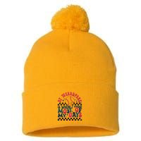 At The Ballpark Is Where I Spend Most Of My Days Pom Pom 12in Knit Beanie