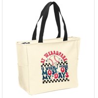 At The Ballpark Is Where I Spend Most Of My Days Zip Tote Bag