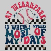 At The Ballpark Is Where I Spend Most Of My Days Tie-Dye T-Shirt