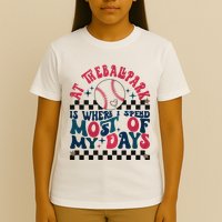 At The Ballpark Is Where I Spend Most Of My Days T-Shirt