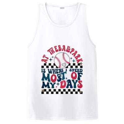 At The Ballpark Is Where I Spend Most Of My Days PosiCharge Competitor Tank