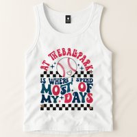 At The Ballpark Is Where I Spend Most Of My Days Tank Top