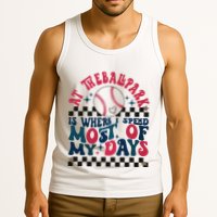 At The Ballpark Is Where I Spend Most Of My Days Tank Top