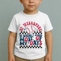At The Ballpark Is Where I Spend Most Of My Days Toddler T-Shirt
