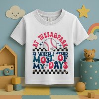 At The Ballpark Is Where I Spend Most Of My Days Toddler T-Shirt