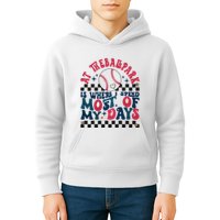 At The Ballpark Is Where I Spend Most Of My Days Kids Hoodie