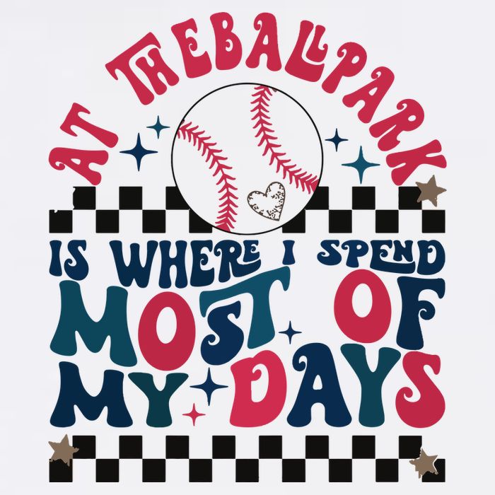 At The Ballpark Is Where I Spend Most Of My Days Wool Snapback Cap