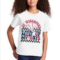 At The Ballpark Is Where I Spend Most Of My Days Kids T-Shirt