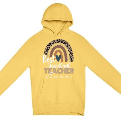 Assistant Teacher Boho Rainbow Teacher Appreciation Gift Premium Pullover Hoodie