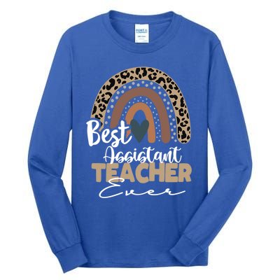 Assistant Teacher Boho Rainbow Teacher Appreciation Gift Tall Long Sleeve T-Shirt