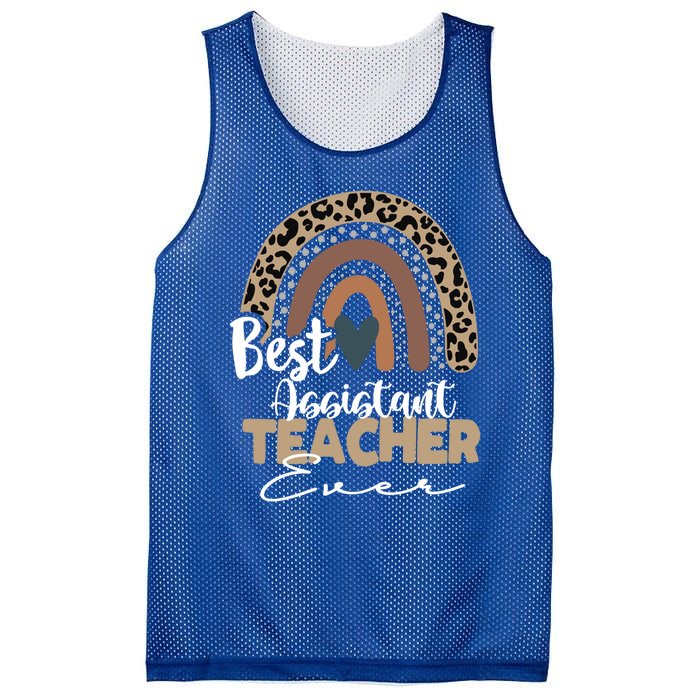 Assistant Teacher Boho Rainbow Teacher Appreciation Gift Mesh Reversible Basketball Jersey Tank