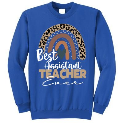 Assistant Teacher Boho Rainbow Teacher Appreciation Gift Tall Sweatshirt