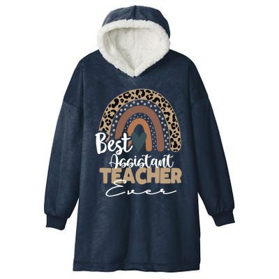 Assistant Teacher Boho Rainbow Teacher Appreciation Gift Hooded Wearable Blanket