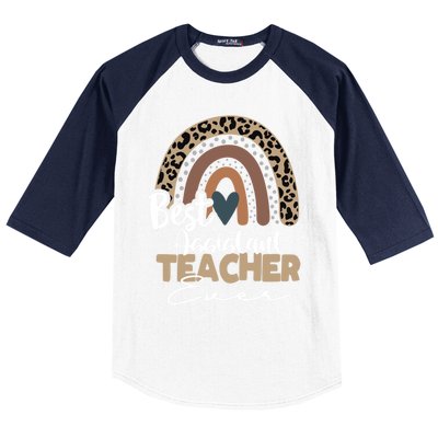 Assistant Teacher Boho Rainbow Teacher Appreciation Gift Baseball Sleeve Shirt