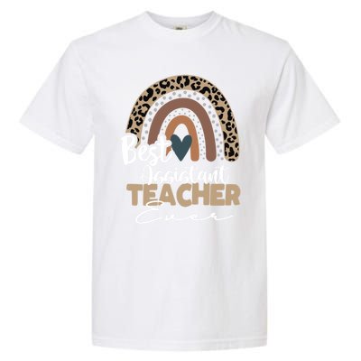 Assistant Teacher Boho Rainbow Teacher Appreciation Gift Garment-Dyed Heavyweight T-Shirt