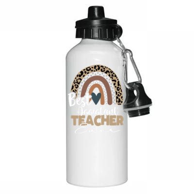 Assistant Teacher Boho Rainbow Teacher Appreciation Gift Aluminum Water Bottle