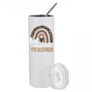 Assistant Teacher Boho Rainbow Teacher Appreciation Gift Stainless Steel Tumbler