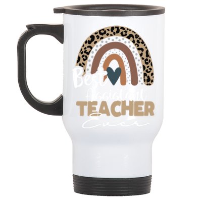 Assistant Teacher Boho Rainbow Teacher Appreciation Gift Stainless Steel Travel Mug